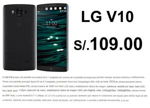LG H960A v10 S/.109 Plan CLARO MAX 189