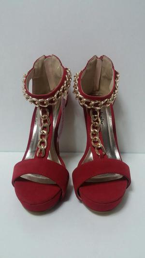 Ssoutlet Zapatos Chabely Cadena Rojo