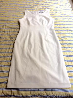 Vestido Mujer Blanco de Tiras Talla M 40 Soles