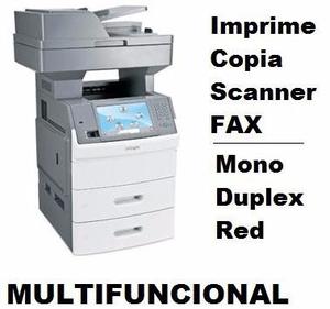 Impresora, Multifuncional, Fotocopiadora Lexmark X656de