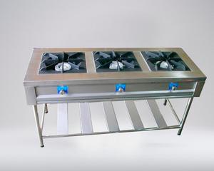 cocina de 3 hornillas de acero inox somos fabricantes