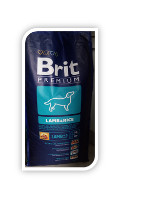 Brit Premium cordero y arroz x 15 kg