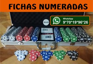 Set Poker de 500 Fichas Numeradas * Productos Nuevos