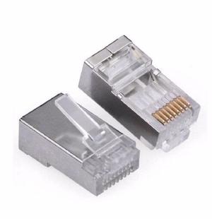 Conectores Rj-45 Cat. 6 De Metal P/ Cables De Red Caja X 100