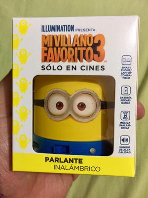 Parlante Bluethoot Minion Nuevo en Caja