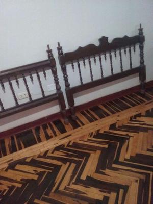 cama madera caoba