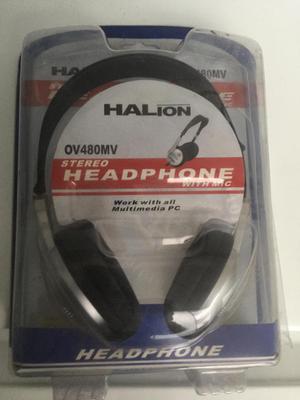 AUDIFONOS STEREO CON MICRO MARCA HALION