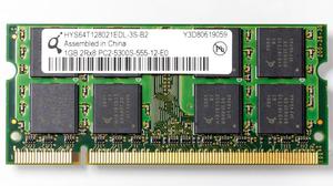 MEMORIA RAM DDR2 1 GB LAPTOP Y DDR MB PC