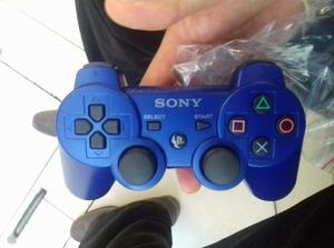 Mando PS3 Original Play Station 3 azul metálico
