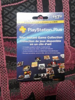 Tarjeta Ps Plus 3 Meses