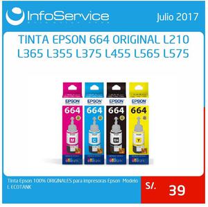 Tinta Epson 100 Originales