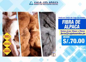 Feria en linea de Caja los Andes, Fibra de alpaca