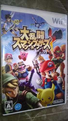 Estuche Y Manual De Smash Bros Japones Nintendo Wii No Juego