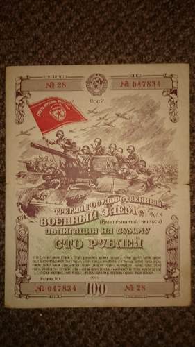 Set De 3 Bonos Rusos: Urss - Unión Soviética