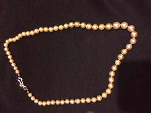 Collar de Perlas Rosadas cultivadas Mikimoto