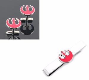 Gemelos Y Clip Star Wars - Modelo Simbolo Rebelde