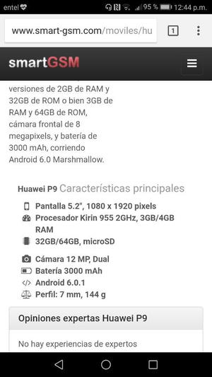 Vendo Huawei P9 Eva Leica