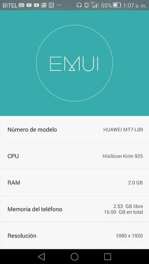 Vendo O Cambio Huawei Mate 7 Detalle