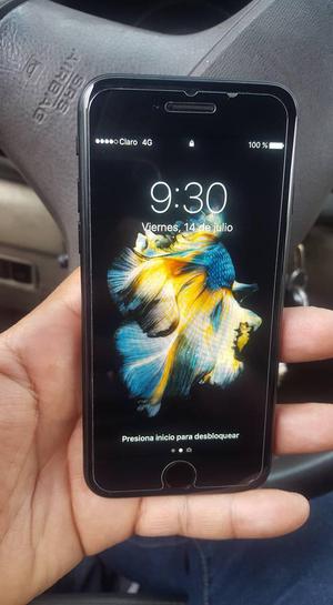 iphone 7 black impecable estado 9.9 de 10 con mica de vidrio