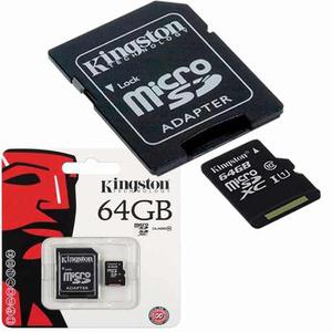 Memoria Micro Sd Microsd 64gb 64 Gb Kingston Celular Clase10