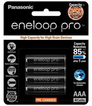 Panasonic Eneloop Pro Aaa Baterías Recargables Nimh 950mah