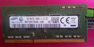 VENDO MEMORIA RAM DDR3 DE 2GB PARA LAPTOP