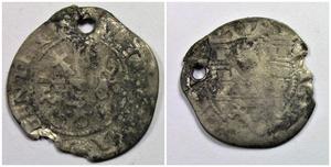 Moneda Medieval de plata, 1 Schilling  del Orden Livona,