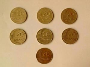 Monedas de 20 centavos