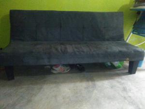 Sofa cama color plomo