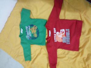 Poleras de Bb Talla 6 Meses a 9