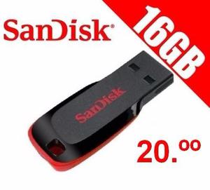 Sandisk Cruzer Blade 16gb Usb Flash Drive Negro/rojo