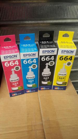Tinta Epson 664 para Impresoras Ecotank