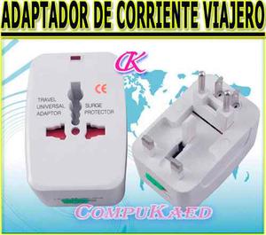 Adaptador De Corriente Para Enchufes Universal Para Viajeros