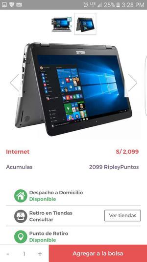 Vendo Laptop Asus Corei5 Sexta Generacio