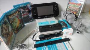 Nintendo Wii U 32gb Negro 4 Juegos Originales