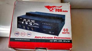 Amplificador Profesional Fox Pa/ Mp3x3/usb/sd/sa Usado