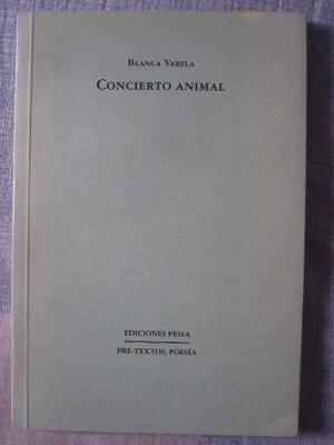 Blanca Varela - Concierto Animal. Primera Edicion, .