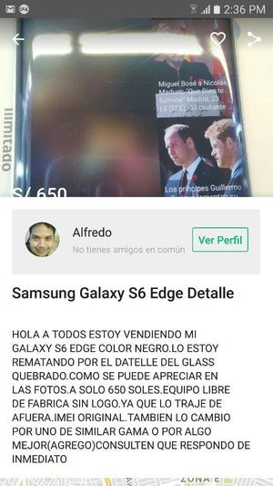 Galaxy S6 Edge Detalle