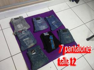 Ocasión lote de 7 jeans talla 12