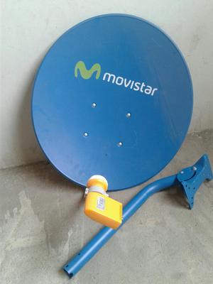 Antena plato satelital de Movistar