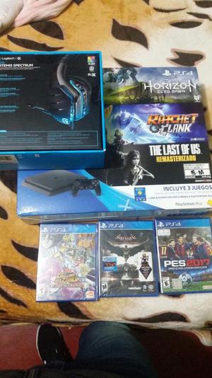 Ps4 + 3Juegos+Audifonos.