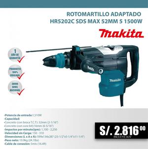 ROTOMARTILLO ADAPTADO HRC SDS MAX 52MM W