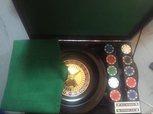 Caja de Poker Completa con Ruleta.