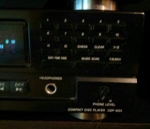 Cd Player Sony Cdp M34 no Amplificador