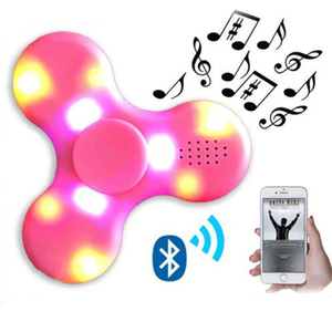 Fidget Spinners Bluetooth Musical Luces Varios Colores