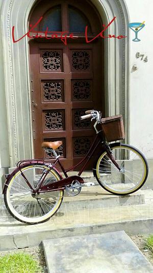 Retro Bicicleta Paseo Vintage Mujer 26