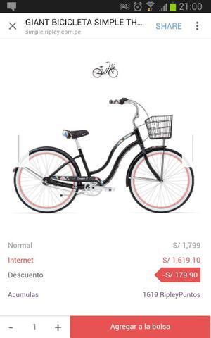 Vendo Bicicleta Nueva