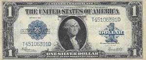 Billete 1 $ Dolar Sello Azul 