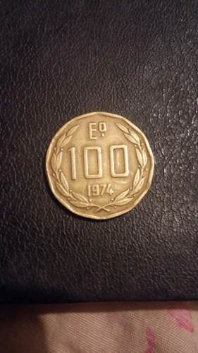 Yh Antigua Moneda 100e Republica De Chile  Cambio Remato