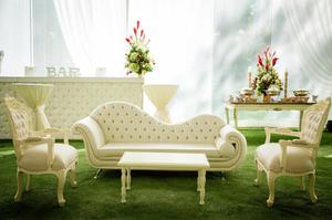 Alquiler de muebles sillas vintage colonial matrimonio boda